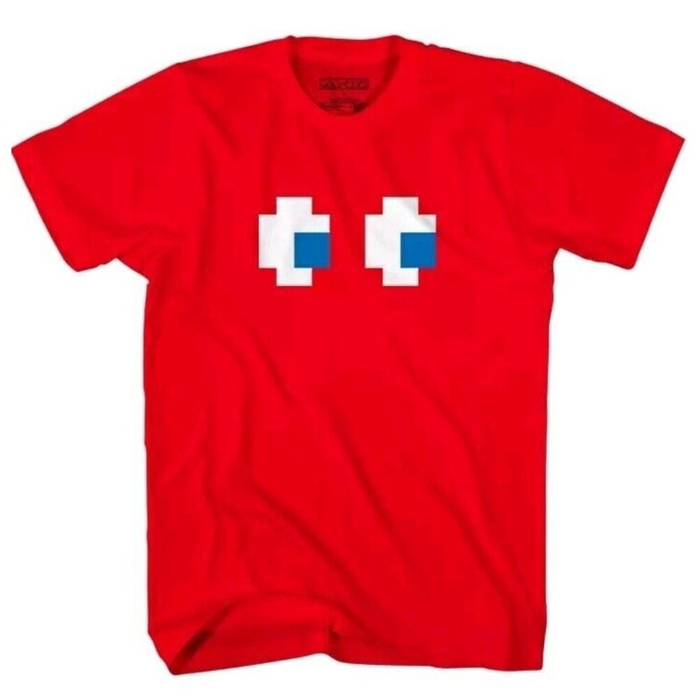 Ms Pac-Man Blinky Shadow Face Red Video Game XL T-Shirt Stuffed Plush Ghost Toy - Picture 3 of 12